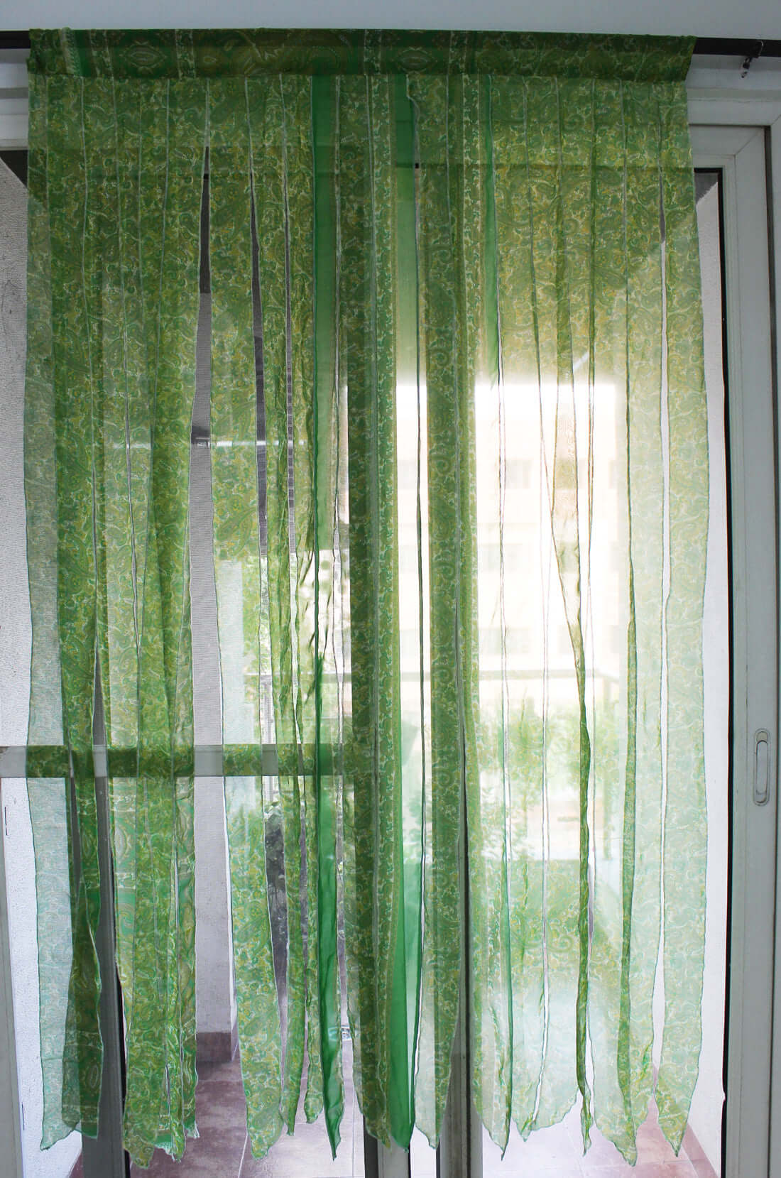 Bohemian Silk Sari Doorway Curtain - Hippy Decor
